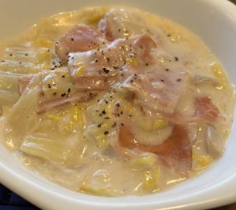 白菜のクリーム煮