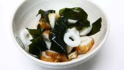 ちくわとわかめの酢の物