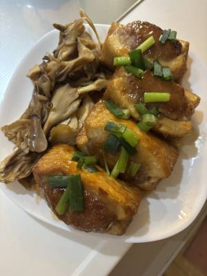 厚揚げの肉詰め焼き