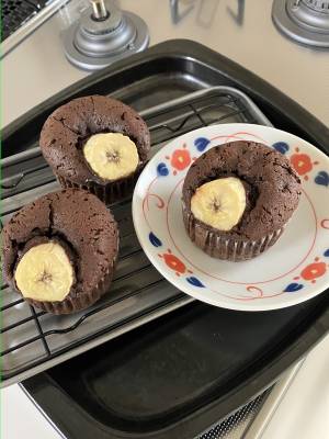 バナナたっぷりブラウニー