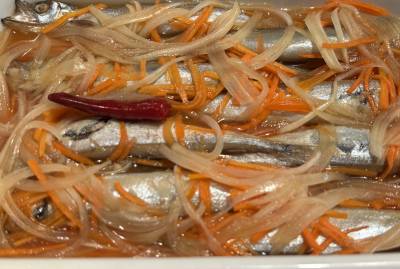 ししゃもの南蛮漬け