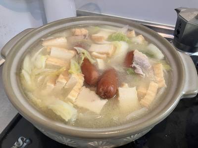 白菜と豚肉のみそ鍋