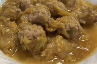 豚ひき肉と白菜のカレー煮