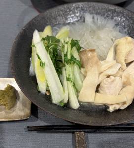 たたき鶏の今どき鍋