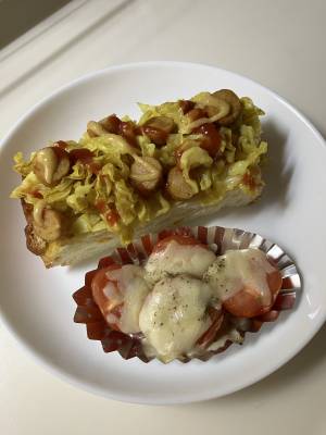 ホットドッグ風トースト