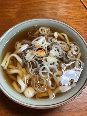 いりこだしの肉うどん