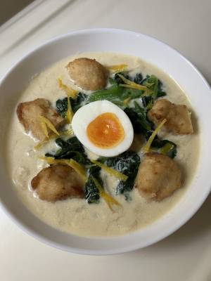 豆乳親子にゅうめん