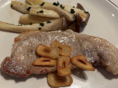 ガーリックポークステーキ