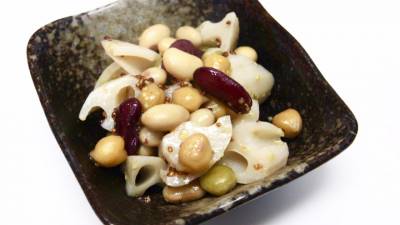 れんこんと豆のサラダ