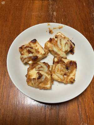 厚揚げのみそチーズ焼き