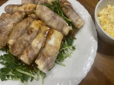 肉巻き豆腐の照りポンタルタル