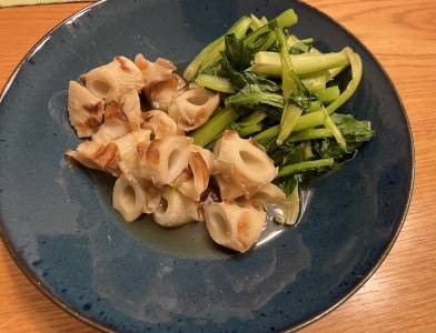 小松菜とちくわの煮びたし