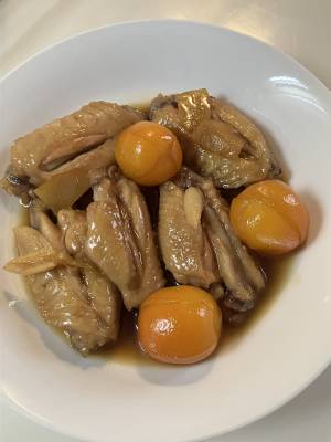 鶏手羽中ときんかんの甘酢煮