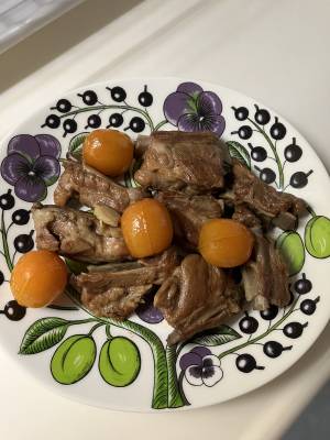 ポークソテーきんかんソース