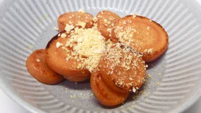 蒸しにんじんのチーズがけ