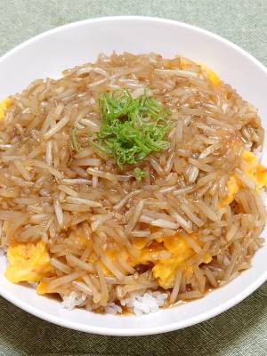 もやしあんの和風天津丼