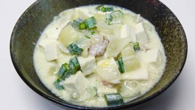 豆乳野菜スープ