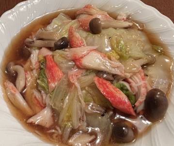 白菜のしょうがあんかけ