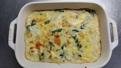 白菜とたらのグラタン