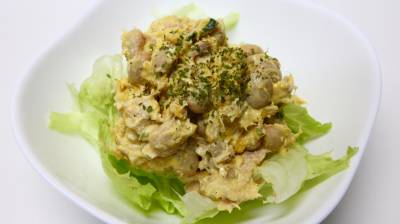 かぼちゃと大豆の温サラダ