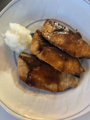 ぶりのオイスターソース焼き