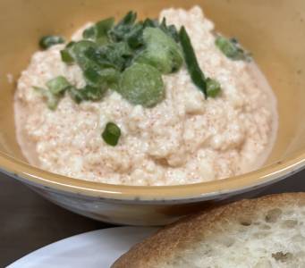 豆腐と明太子のディップ