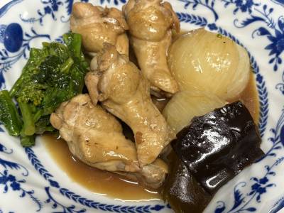 トロっと新たまと手羽元のツヤツヤ煮