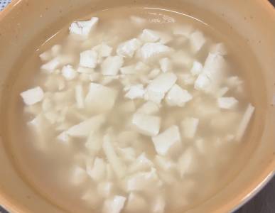 くずし豆腐のスープ