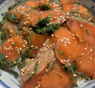 薬味サーモン