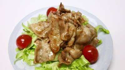 豚バラ肉の甘辛炒め