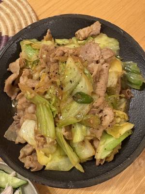 豚肉みそいため