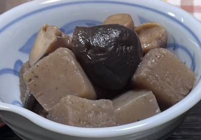 しいたけとこんにゃくのピリ辛煮