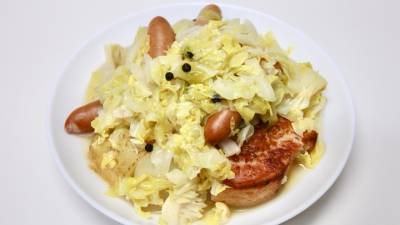 春キャベツのシュークルート
