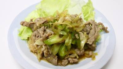 豚肉のねぎしょうが焼き