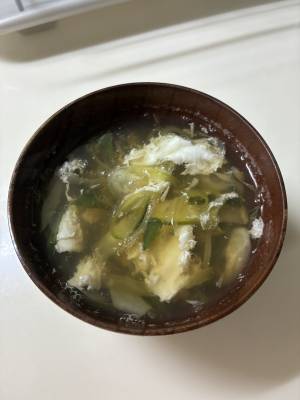 みょうがの卵とじ汁