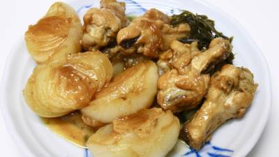 トロっと新たまと手羽元のツヤツヤ煮