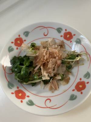 貝割れ菜のポン酢びたし