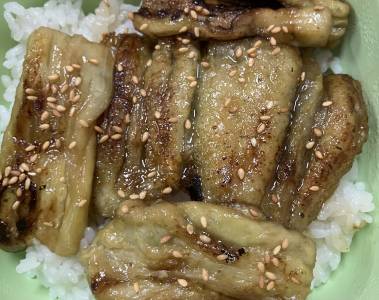 レンチンなすのかば焼き