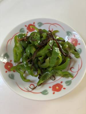 ピーマンの塩昆布漬け