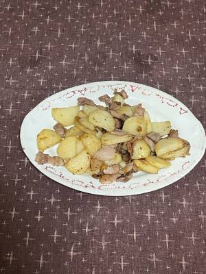 豚バラとじゃがいものカリカリ焼き
