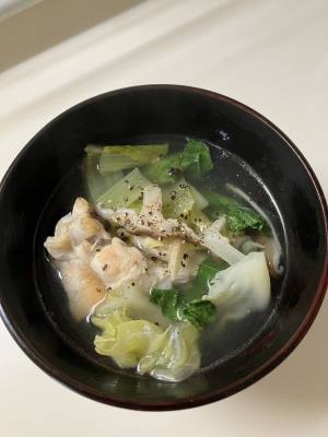 春キャベツと新しょうがのスープ