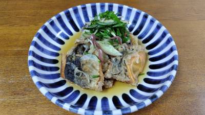 薬味たっぷり あじの南蛮漬け