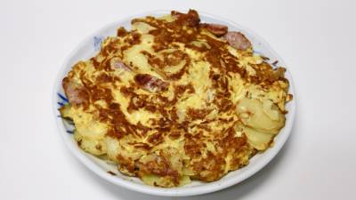 ソーセージのスペイン風オムレツ