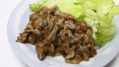 豚肉の黒酢オニオン焼き