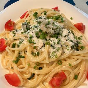 たらこと青じそのスパゲッティ