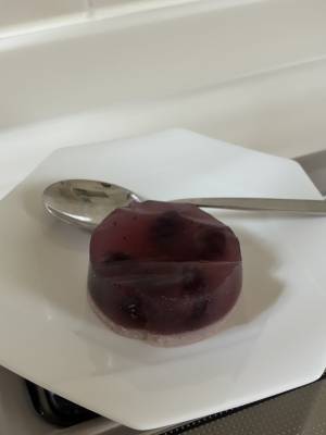 ブルーベリーの2層ゼリー