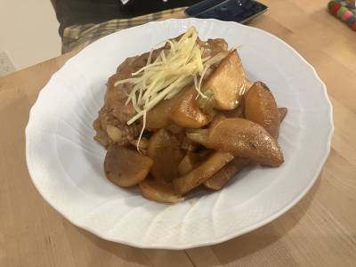 とうがんと鶏手羽元のしょうゆ煮