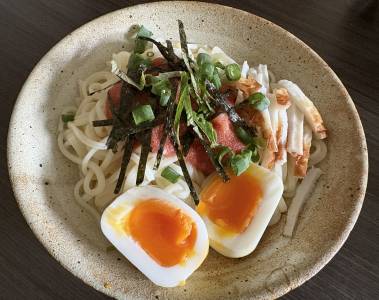 冷やし明太子うどん