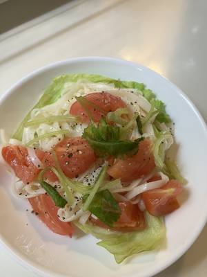 トマトの冷製パスタ