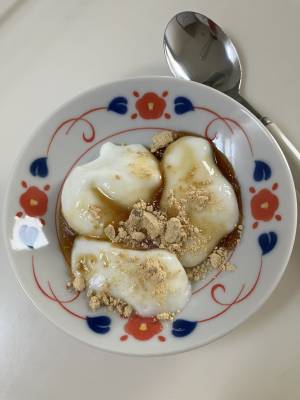 ミルクわらびもち風